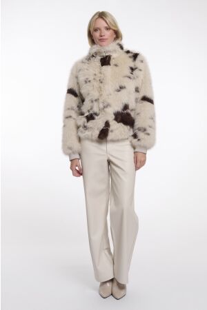 Rino & Pelle Rino & Pelle short jacket with zipper closure ambra.7012514 Jackets 10987 cow girl