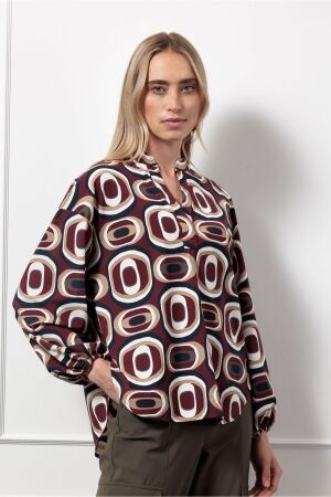 Studio Anneloes Studio Anneloes josine retro top 13211 T-shirt Lange mouw 9997 multi color