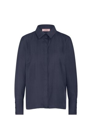 Studio Anneloes Studio Anneloes birdie mono jacquard blouse 13220 Blouse 6900 dark blue
