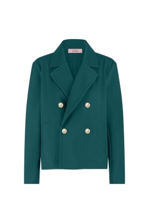 Studio Anneloes Studio Anneloes jade bonded blazer 13165 Blazers 7800 bottle green
