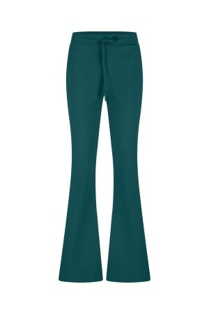 Studio Anneloes Studio Anneloes flair bonded drawstring trousers 13168 Flared 7800 bottle green