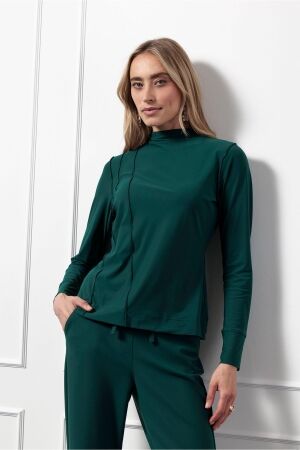 Studio Anneloes Studio Anneloes zelda top 13173 T-shirt Lange mouw 7800 bottle green