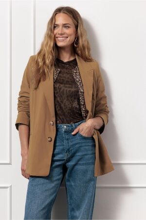 Studio Anneloes Studio Anneloes sofia bonded blazer 13084 Blazers 1300 caramel
