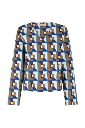 Studio Anneloes Studio Anneloes chris graphic top 13094 T-shirt Lange mouw 9997 multi color