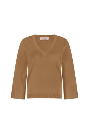 Studio Anneloes Studio Anneloes linay 3/4 sleeve pullover 13125 Trui 1300 caramel
