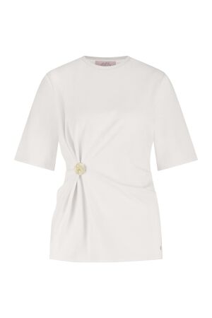 Studio Anneloes Studio Anneloes almamia top 13126 T-shirt Korte mouw 1700 ecru