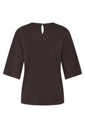 Studio Anneloes Studio Anneloes marly top 13134 T-shirt Korte mouw 8700 espresso