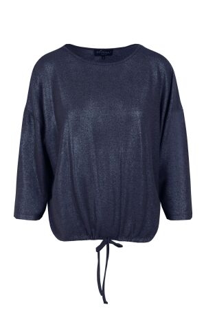 Elvira Casuals Elvira Casuals top britt e4 25-015 T-shirt Korte mouw 100 navy