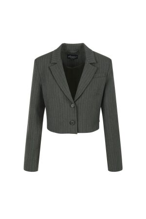 Elvira Casuals Elvira Casuals blazer claire e4 25-018 Blazers 140 green stripe