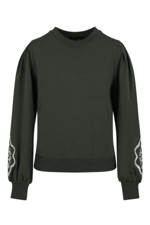 Elvira Casuals Elvira Casuals sweater merel e4 25-023 Sweater 276 dark green
