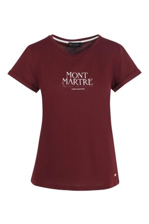 Elvira Casuals Elvira Casuals t-shirt montmartre e4 25-033 T-shirt Korte mouw 571 burgundy