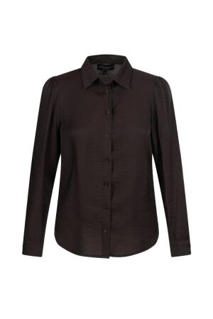 Elvira Casuals Elvira Casuals blouse cotta e4 25-055 Blouse 894 dark brown