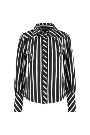LADY DAY LADY DAY bente  l30.380.2916 Blouse black/wool white stripe