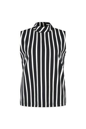 LADY DAY LADY DAY maud  l24.380.2943 Tops en Singlets black/wool white stripe