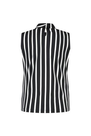LADY DAY LADY DAY maud  l24.380.2943 Tops en Singlets black/wool white stripe