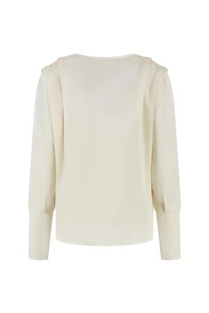 LADY DAY LADY DAY sheri  l24.410.2922 T-shirt Lange mouw wool white