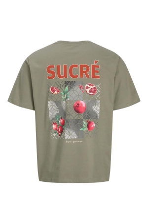 Jack & Jones Jack & Jones jjlemon tee ss crew neck Print T-shirts 4894925 vetiver