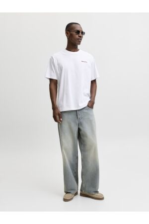 Jack & Jones Jack & Jones jjlemon tee ss crew neck Print T-shirts 4894923 bright white