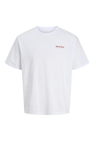 Jack & Jones Jack & Jones jjlemon tee ss crew neck Print T-shirts 4894923 bright white