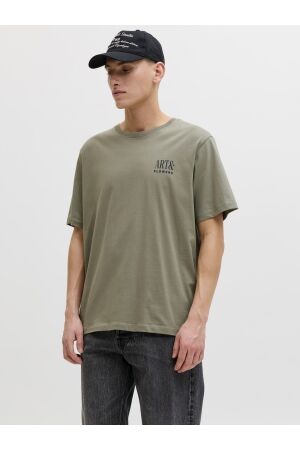 Jack & Jones Jack & Jones jjbali tee ss crew neck Print T-shirts 4889218 vetiver