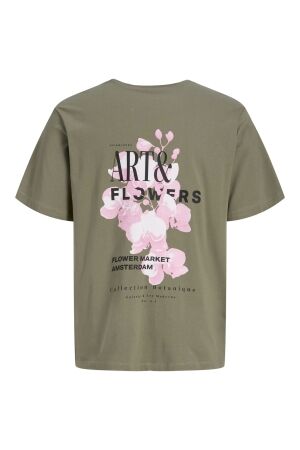 Jack & Jones Jack & Jones jjbali tee ss crew neck Print T-shirts 4889218 vetiver