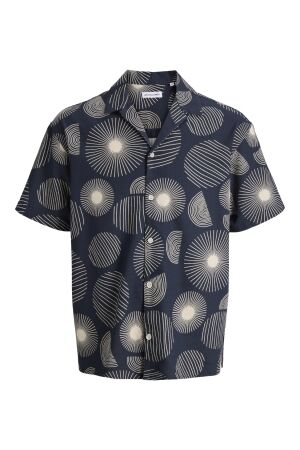 Jack & Jones Jack & Jones jjabstract print ss resort shirt Overhemd 4922958 navy blazer