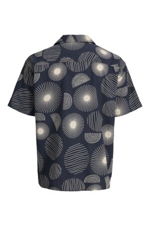 Jack & Jones Jack & Jones jjabstract print ss resort shirt Overhemd 4922958 navy blazer