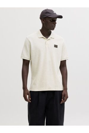 Jack & Jones Jack & Jones jjdaytona polo ss Poloshirts 4979281 antique white melange