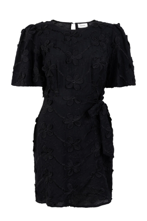 Aaiko Aaiko celina embroidery vis 671 Jurk 900 black