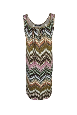 FOS Amsterdam FOS Amsterdam jurk - sandy missoni 7429 Zomerjurkjes 320 army