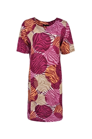 FOS Amsterdam FOS Amsterdam jurk - fiona safari disco 7470 Zomerjurkjes 640 fuchsia