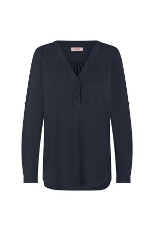 Studio Anneloes Studio Anneloes evi blouse 94842 T-shirt Lange mouw 6900 dark blue