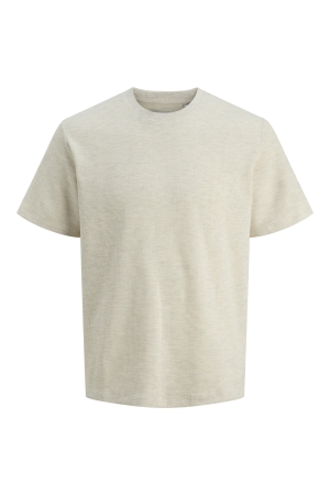 Jack & Jones Jack & Jones jjeaustin tee ss noos Print T-shirts 4785237 antique white melange