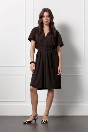 Studio Anneloes Studio Anneloes louna blouse dress 13052 Zomerjurkjes 8700 espresso