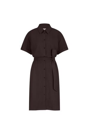 Studio Anneloes Studio Anneloes louna blouse dress 13052 Zomerjurkjes 8700 espresso