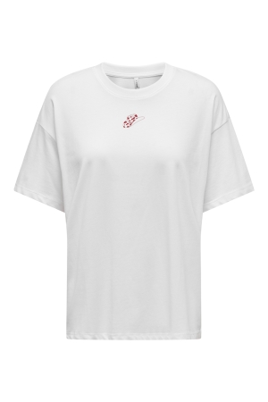 Only Only onlvivvi life s/s lovely top jrs T-shirts bright white