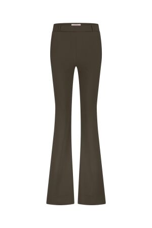 Studio Anneloes Studio Anneloes flair long bonded trousers 94812 Flared 7400 new army