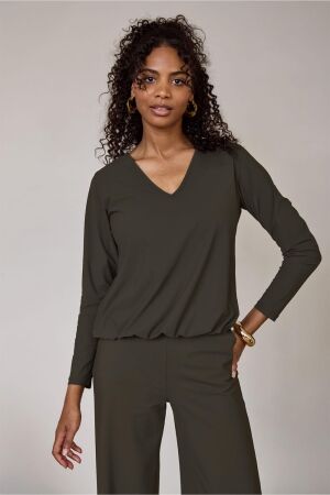Studio Anneloes Studio Anneloes vicky ls shirt 94851 T-shirt Lange mouw 7400 new army