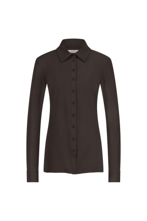 Studio Anneloes Studio Anneloes poppy blouse 94802 Blouse 8700 espresso