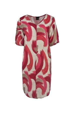 FOS Amsterdam FOS Amsterdam jurk - linde aquarel groot 7487 Jurk 600 rood