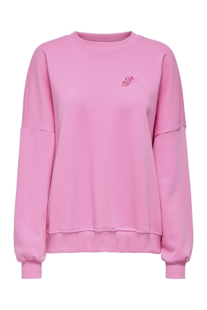 Only Only onlstina l/s lovely o-neck box swt Sweater sachet pink