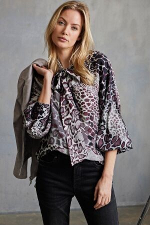 Helena Hart Helena Hart blouse jolien kitty 7676kit Blouse wine