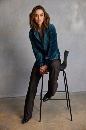 Helena Hart Helena Hart blazer lora velour 7640 Blazers ocean