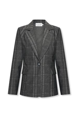 Helena Hart Helena Hart blazer ziggy lano ruit 7627 Blazers grijs