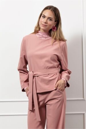 Studio Anneloes Studio Anneloes gaby bonded top T-shirt Lange mouw 5400 dusty pink