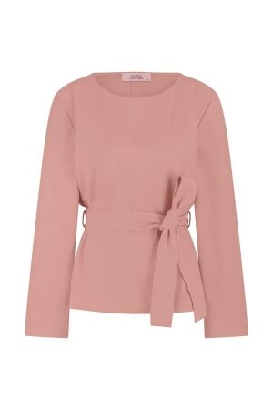 Studio Anneloes Studio Anneloes gaby bonded top T-shirt Lange mouw 5400 dusty pink