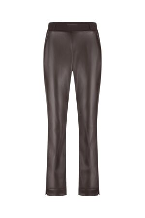 Studio Anneloes Studio Anneloes anne faux leather trousers Broek 8700 espresso