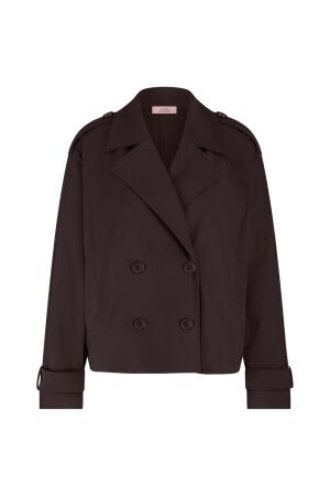 Studio Anneloes Studio Anneloes cato bonded trenchcoat Winterjassen 8700 espresso
