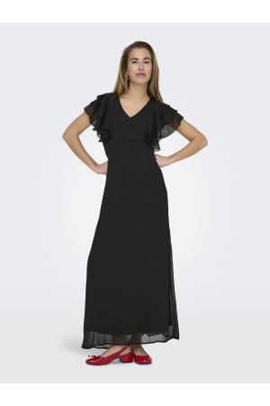 Only Only onlasta life s/s frill ankel dress wvn Zomerjurkjes 4792879 black