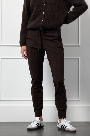Studio Anneloes Studio Anneloes downstairs bonded trousers 13278 Broek 8700 espresso